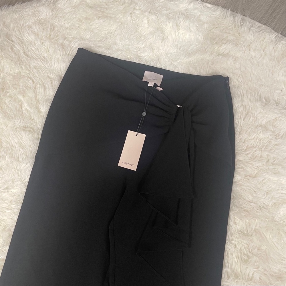 🚨SOLD🚨NWT Cinq a Sept Connor Cascade Pants - Black - Picture 6 of 14